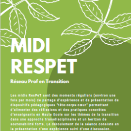 Lancement des midis ResPeT (en ligne)